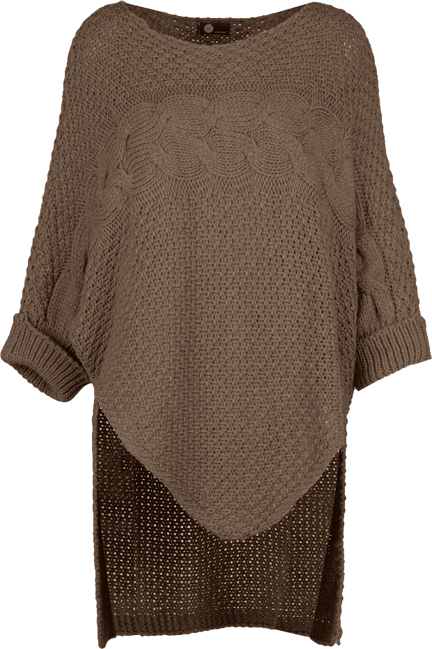 High-Low Knit Sweater