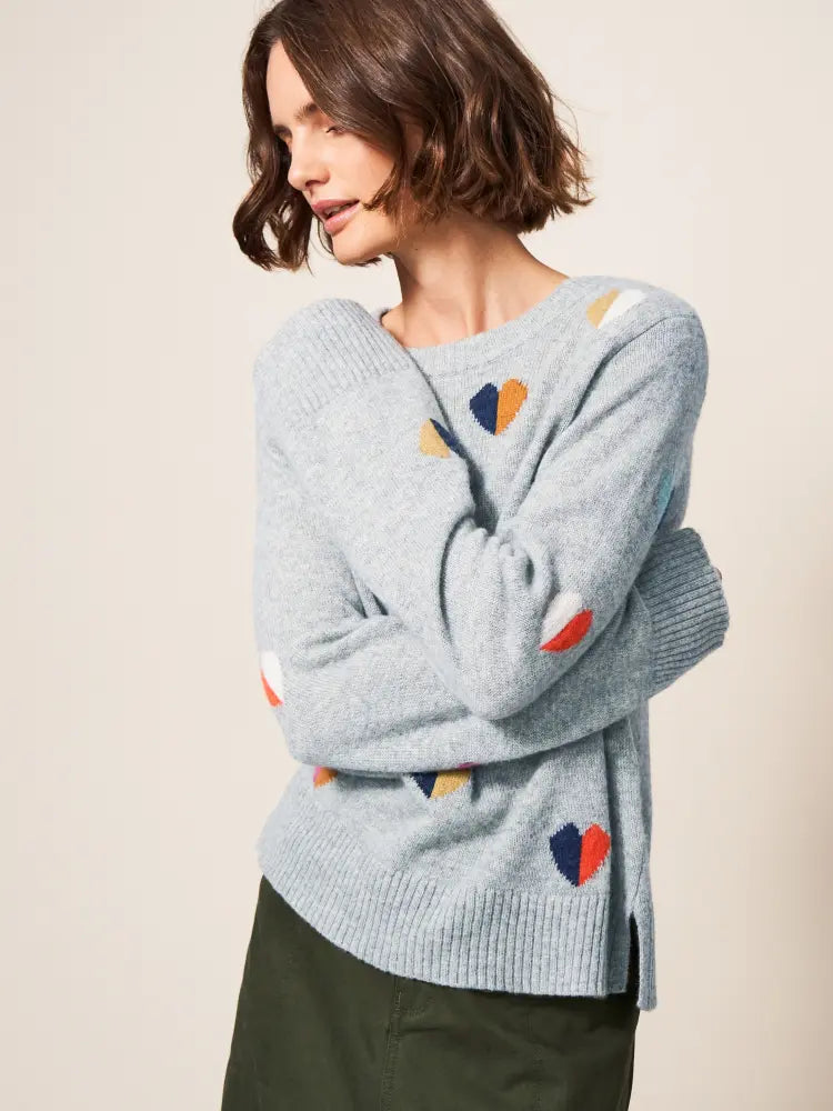 Multi Heart Sweater
