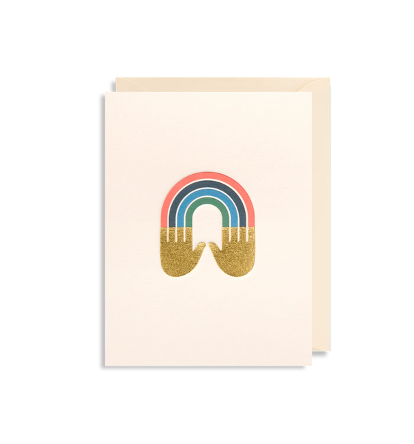 Rainbow Hands Mini Card