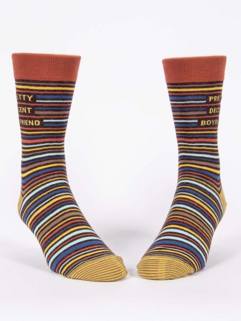 Pretty Decent Boyfriend Men's Socks at Johnny Ruth