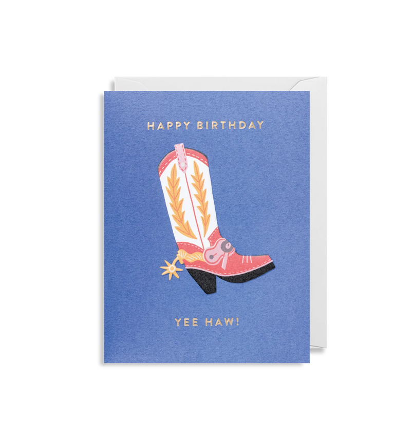 Yee Haw Mini  Birthday Card