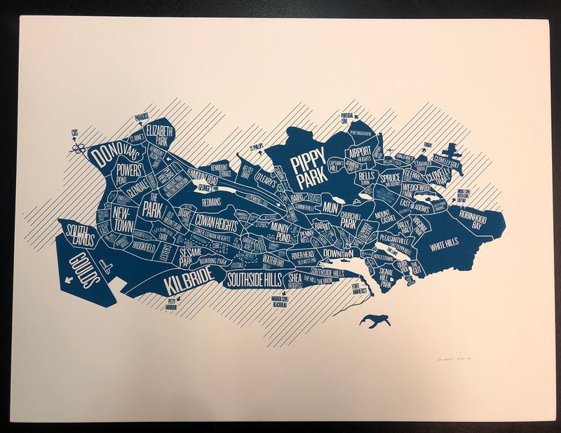 Neighborhood Map Print (18 X 24)