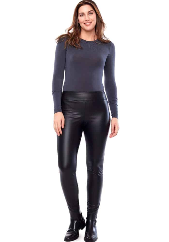 Vegan Leather Soft Slim Pant