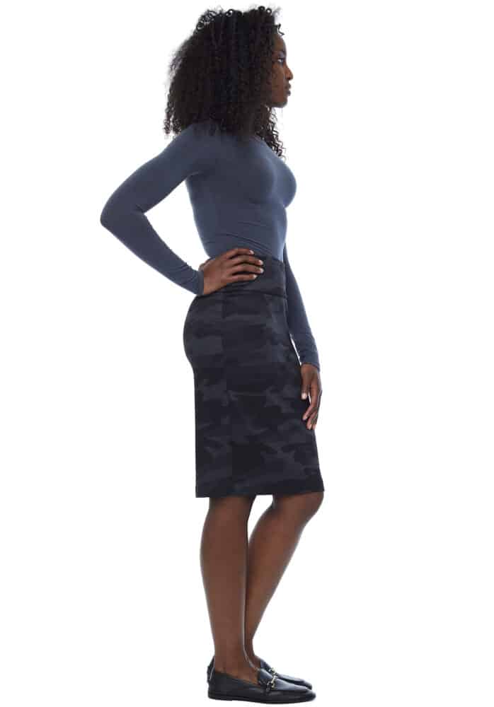 Solid Ponte Pencil Skirt