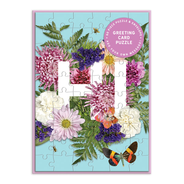 Say It With Flowers Card Puzzle