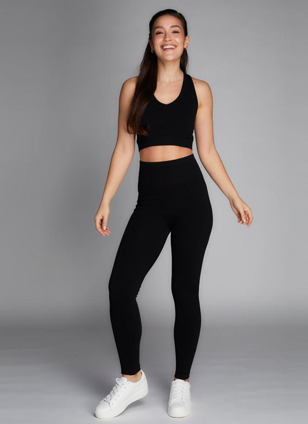 Bamboo Rib High Waisted Legging