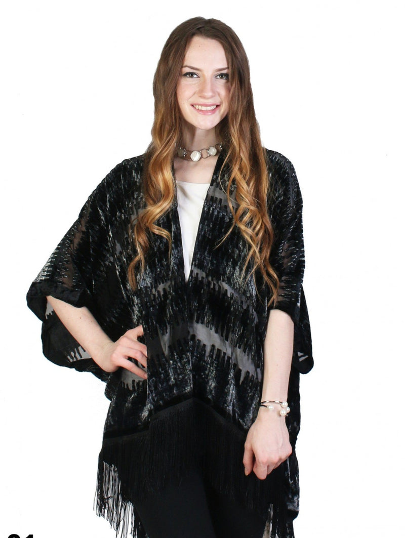Sheer Velvet Cape