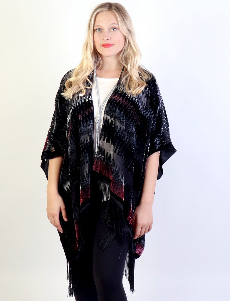 Sheer Velvet Cape