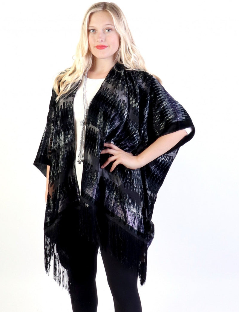 Sheer Velvet Cape