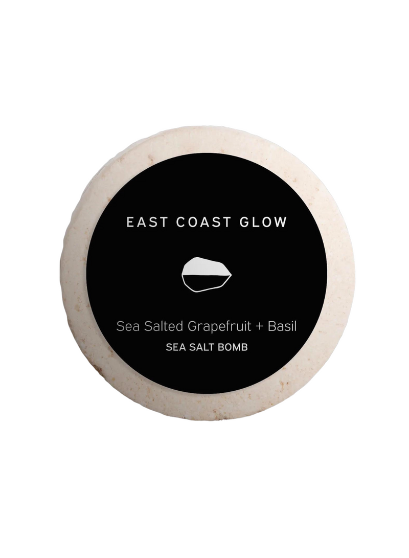 Sea Salt Bath Bomb - Sea Salted Grapefruit + Basil
