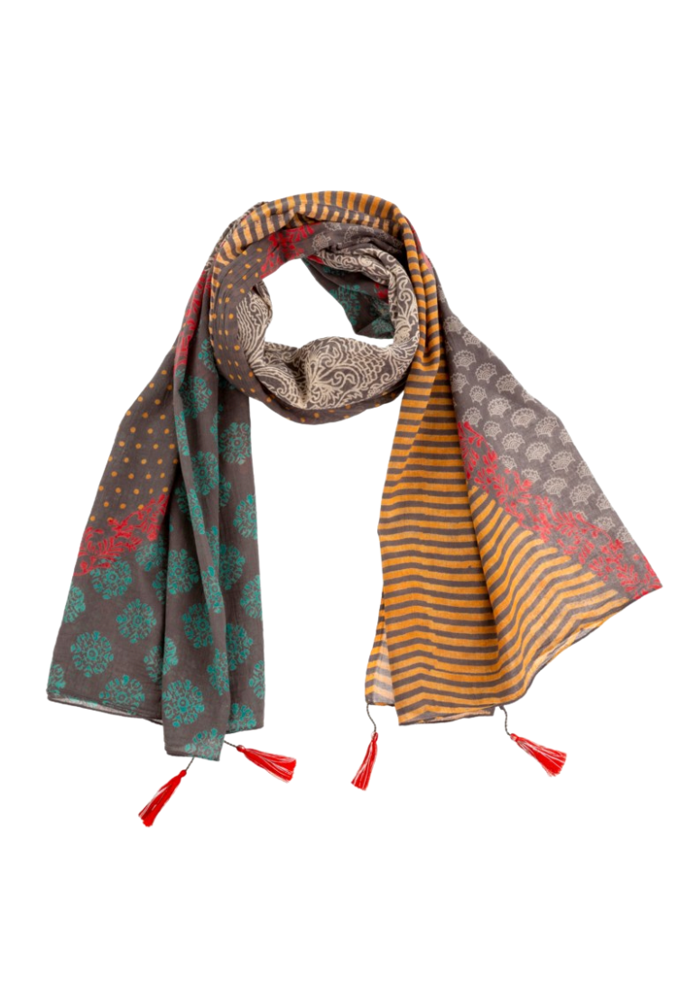 Elba Block Print Scarf