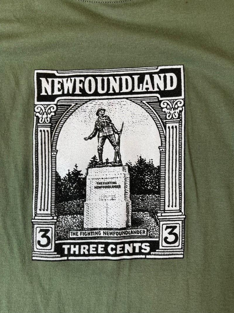 Fighting Newfoundlander Stamp T-Shirt