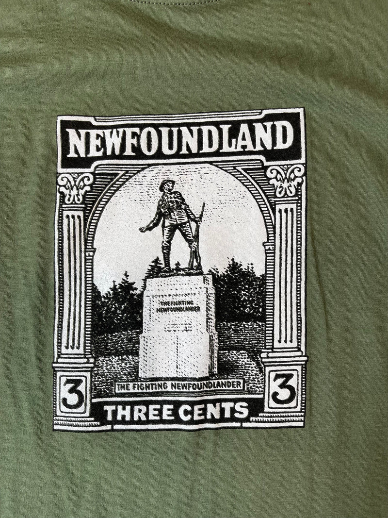 Fighting Newfoundlander Stamp Men’s T-Shirt