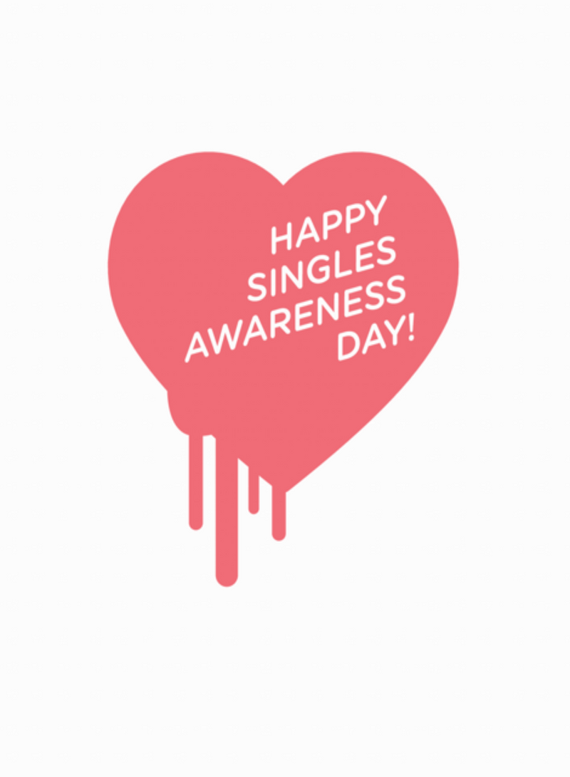 Singles Awareness Day Card