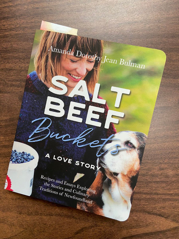 front cover of "Salt Beef Buckets" book written by Amanda Dorothy Jean Bulman and published by Breakwater Books