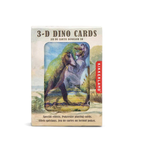 3-D Dinosaur Playing Cards