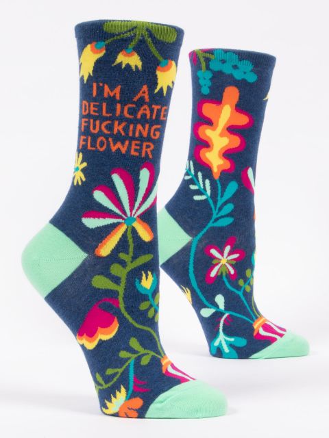 I'm A Delicate Fucking Flower Women's Socks at Johnny Ruth