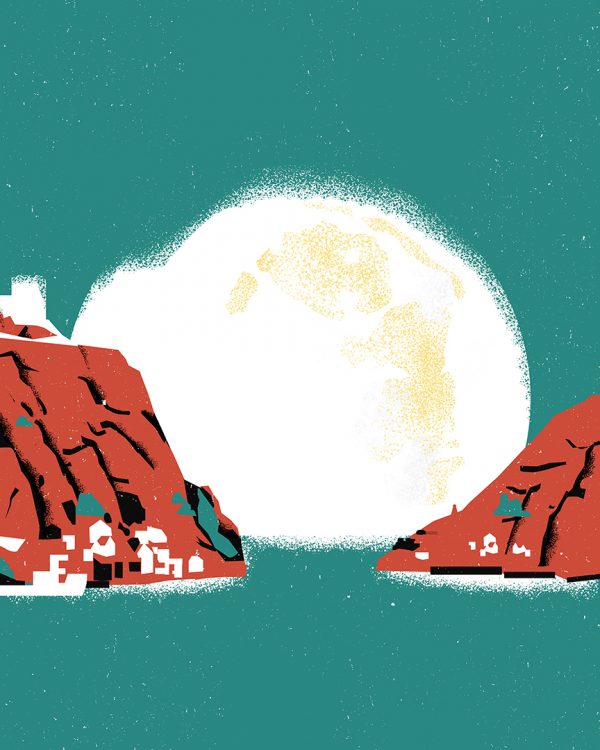 Moon Over The Narrows Print