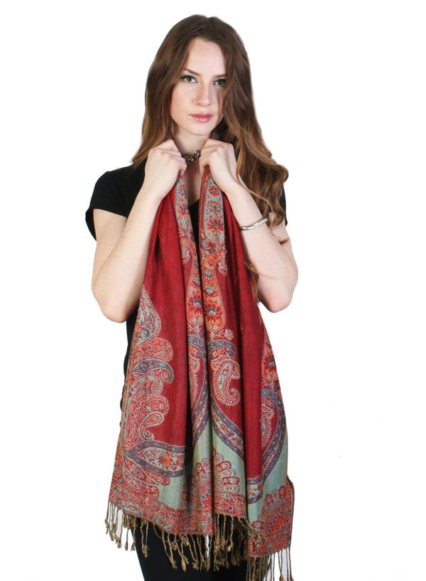 Reversible Paisley Print Pashmina