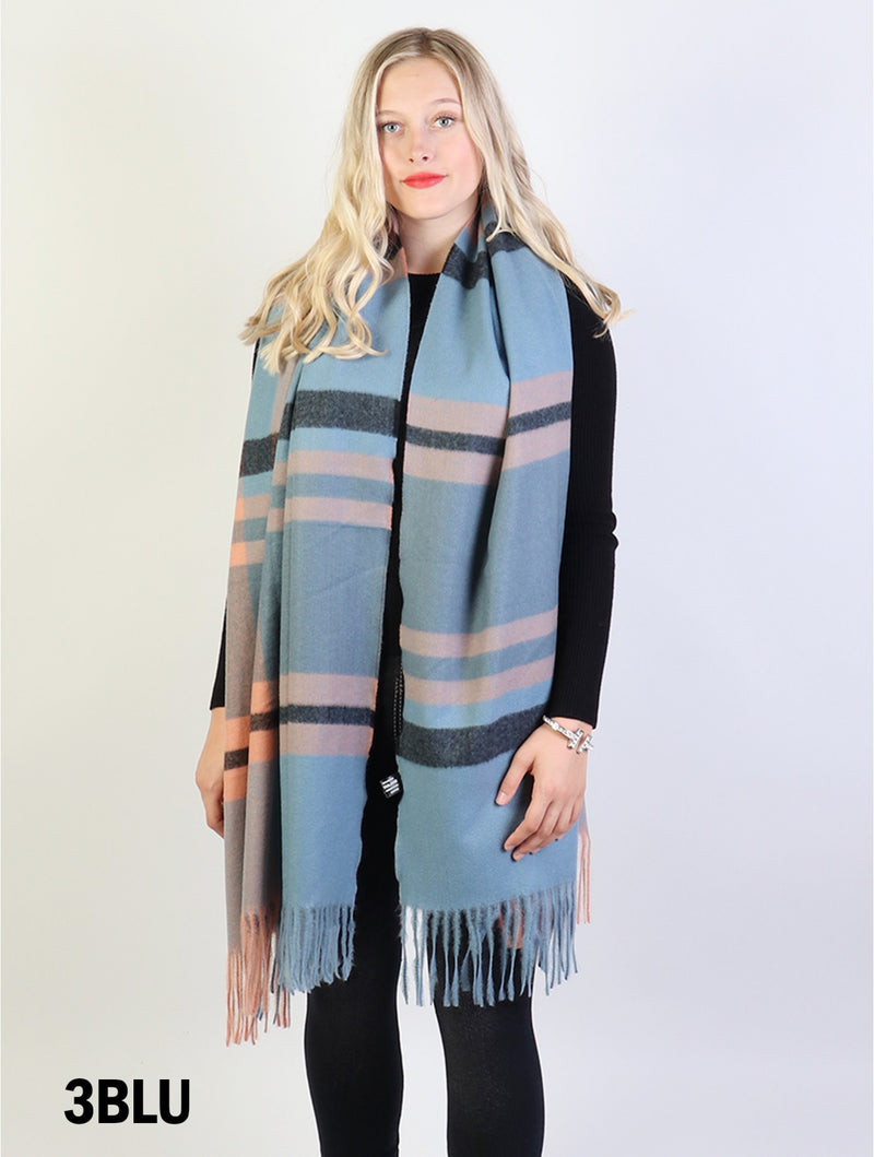 Striped Blanket Scarf