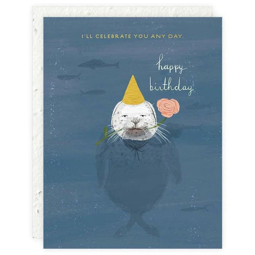 Seal Seedlings Birthday-With a Plantable Envelope!