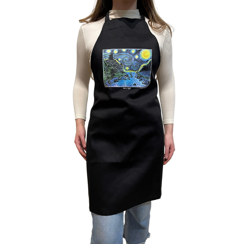 Starry Night Butcher Apron