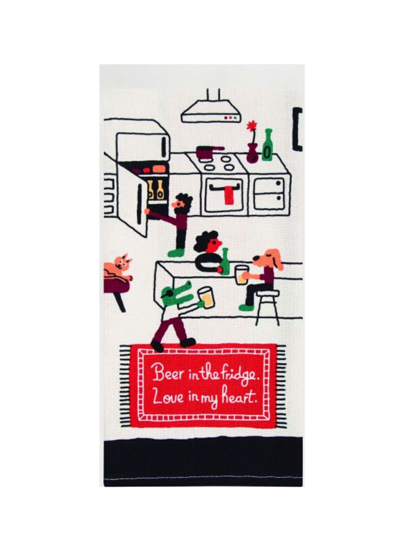 Beer in the Fridge Dish Towel
