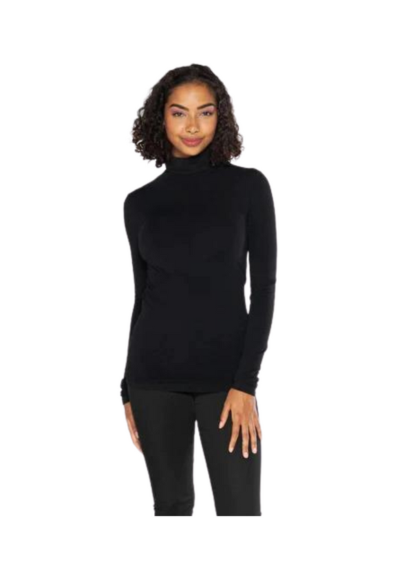 Bamboo Long-Sleeve Turtle-Neck