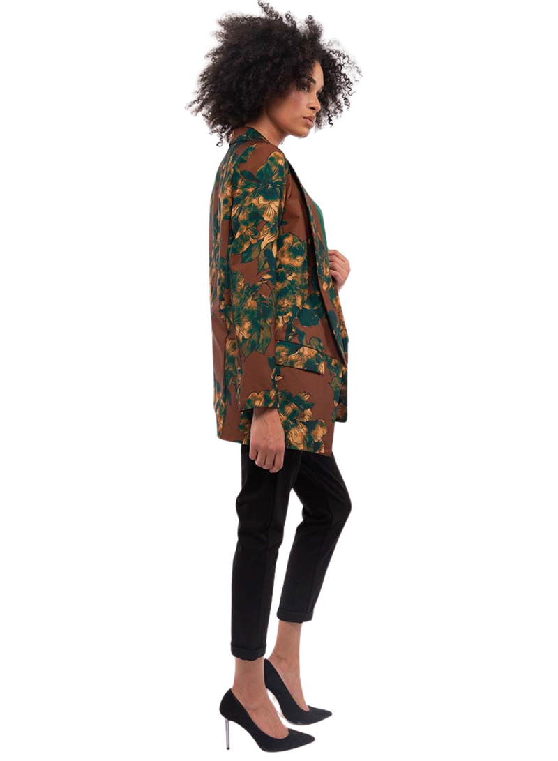 Floral Print Blazer