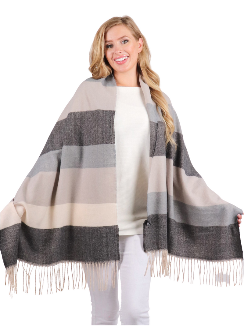 Horizontal Colour Block Scarf