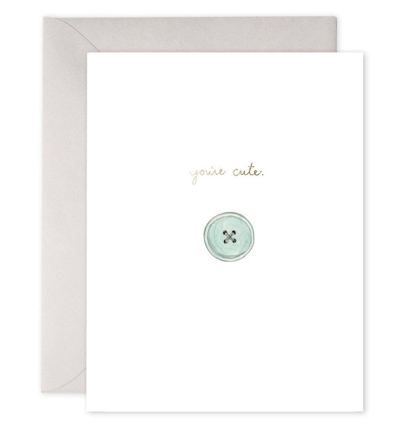 Cute As A Button Card