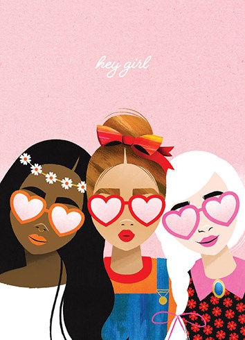 Hey Girl Card