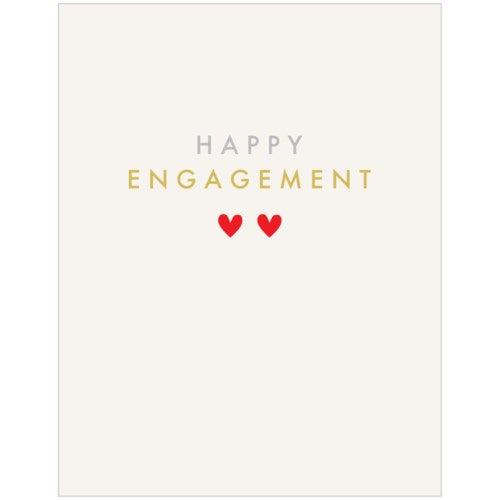 Engagement Hearts Card