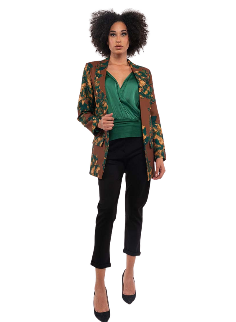 Floral Print Blazer