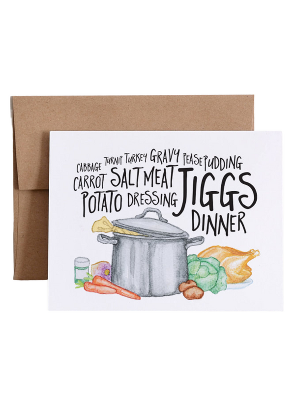 Jiggs Dinner Card