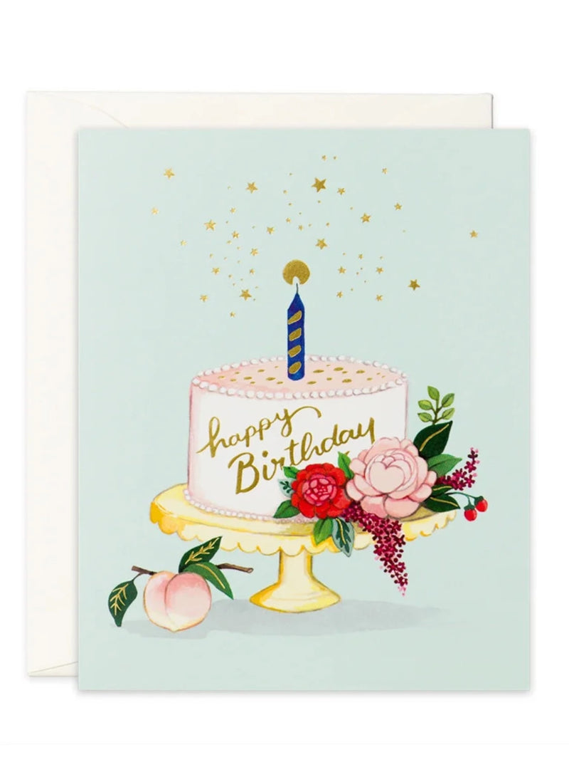Peach Cake Card