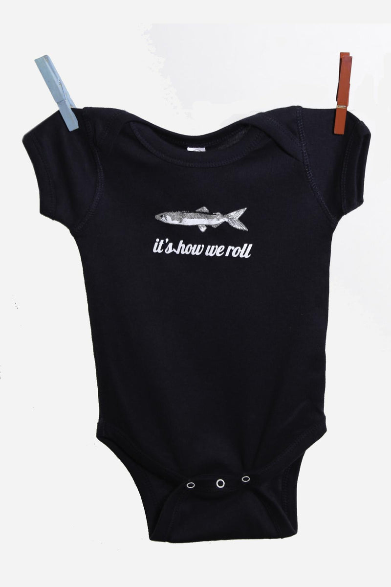 Caplin Fish Baby Onesie | Newfoundland | Johnny Ruth