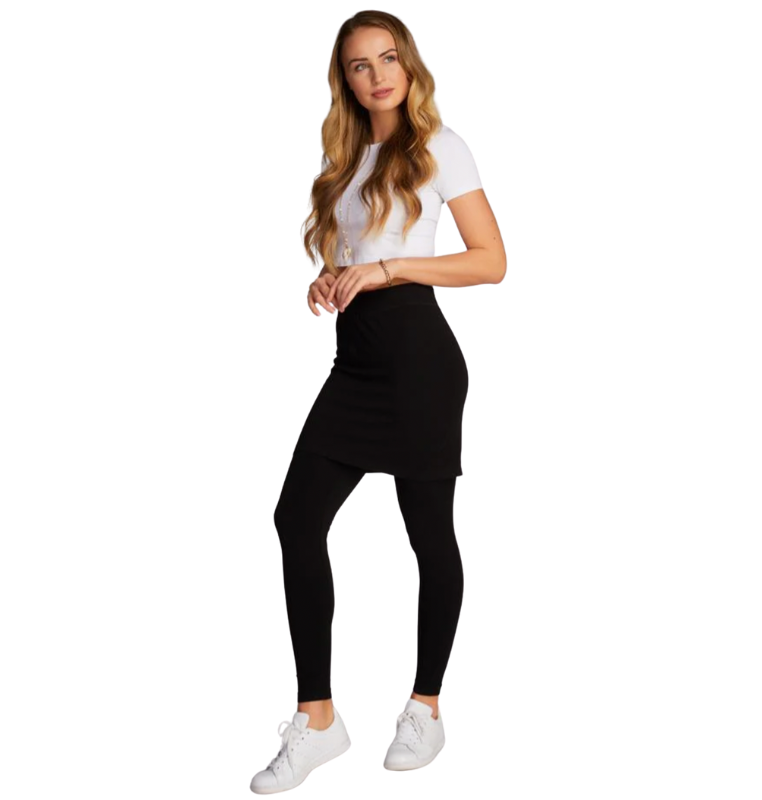 Bamboo Leggings with Skirt