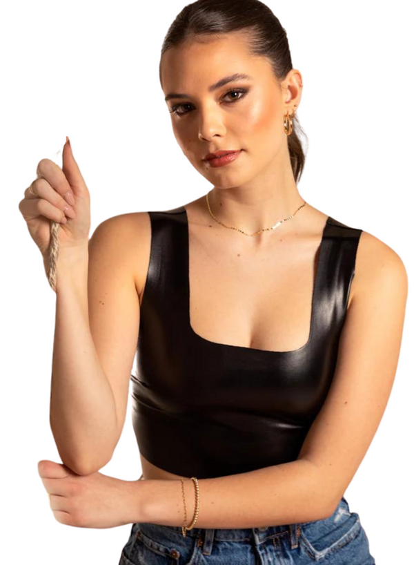 Matte Liquid Crop Tank