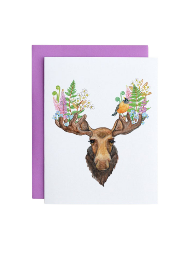 Moose and Robin Card