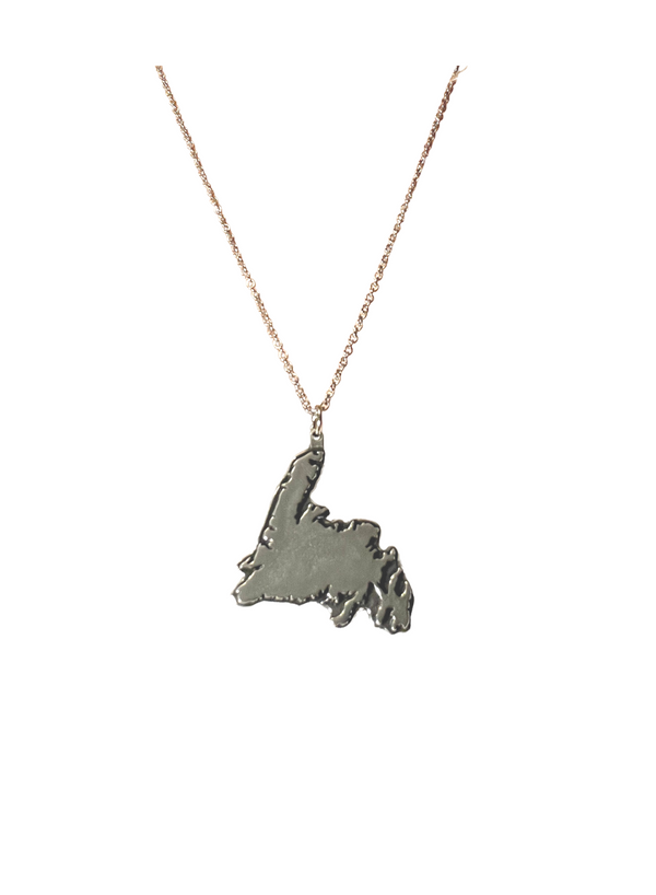 Newfoundland Map Pendant Necklace