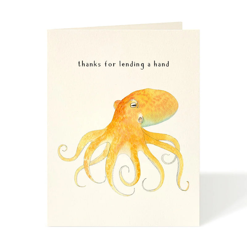 Octopus Thank You Card