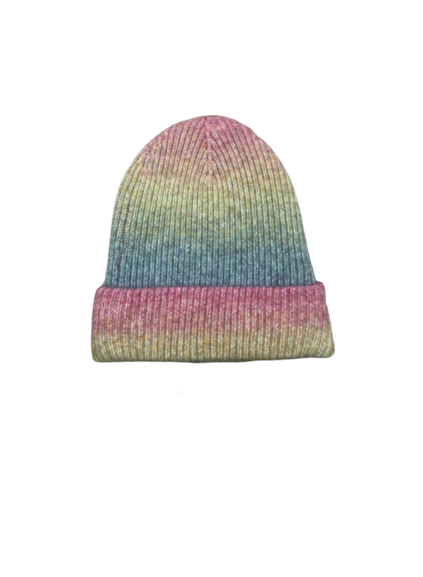 Ribbed Ombre Fold over Hat