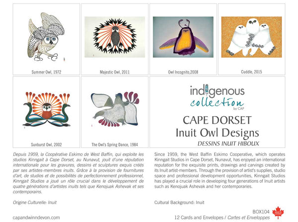 Owls of the Inuit Notecards