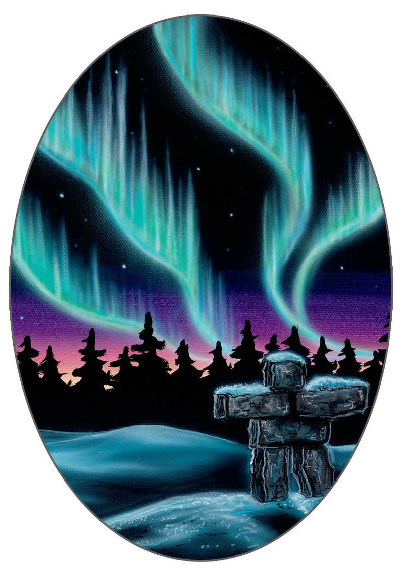 Sky Dance - Inukshuk Sticker (Small)