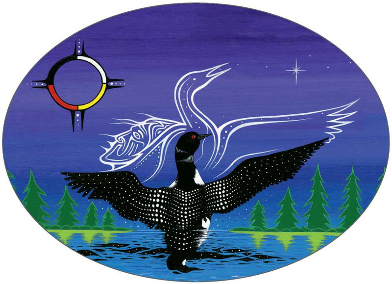 Dancing Loon Sticker (Small)