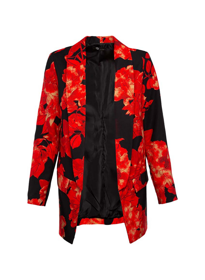 Floral Print Blazer