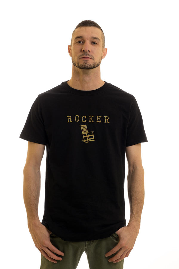 Men's Black T-Shirt Rocker| Newfoundland | Johnny Ruth