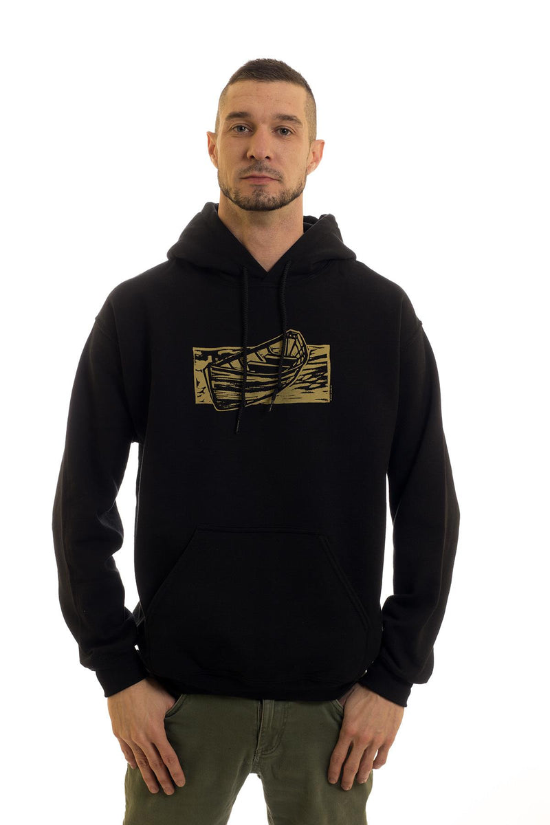 Men's Black Hoodie Dory| Newfoundland | Johnny Ruth