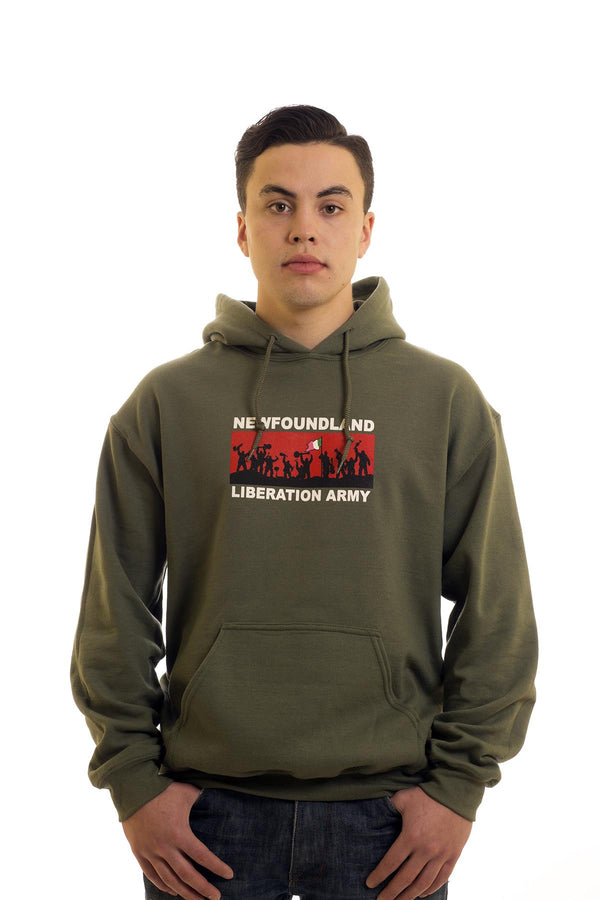 Men's Green Hoodie Newfoundland Liberation Army | Newfoundland | Johnny Ruth